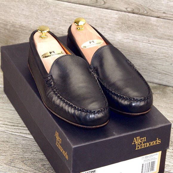 * NIB * $325 Allen Edmonds CASTINE Driving Shoe 8 D Black * new Cedar Trees Bags main image 9